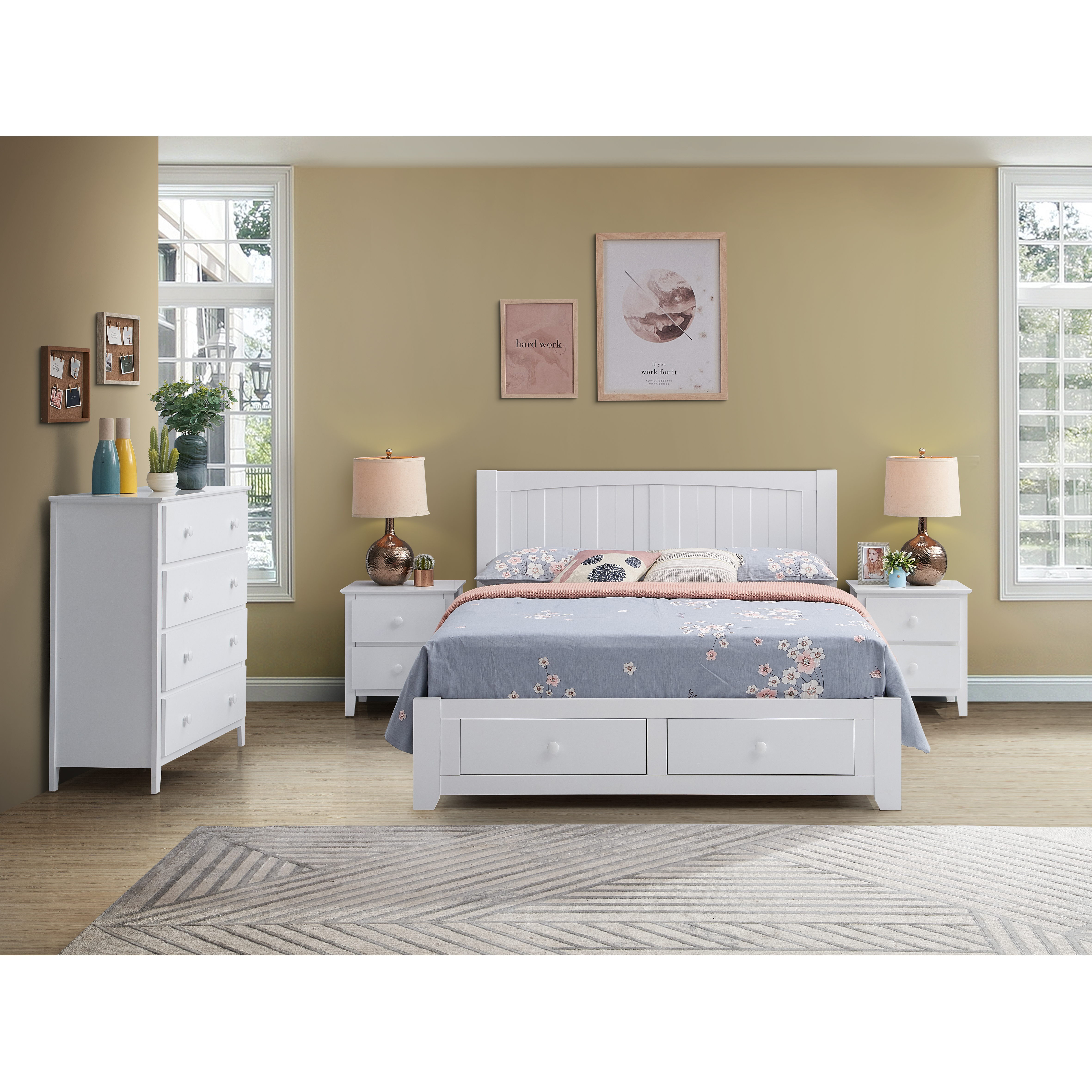 wisteria white nightstand