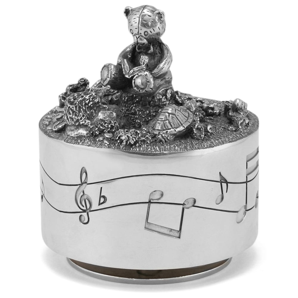 royal selangor music box teddy bear