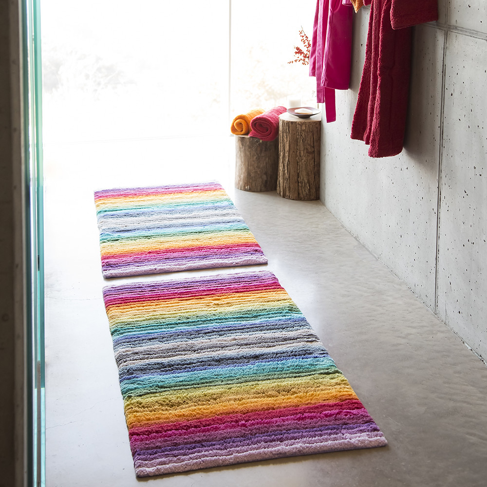 Details about   NEW Abyss & Habidecor Larry Stripe Carnival Bath Rug 70x150cm 