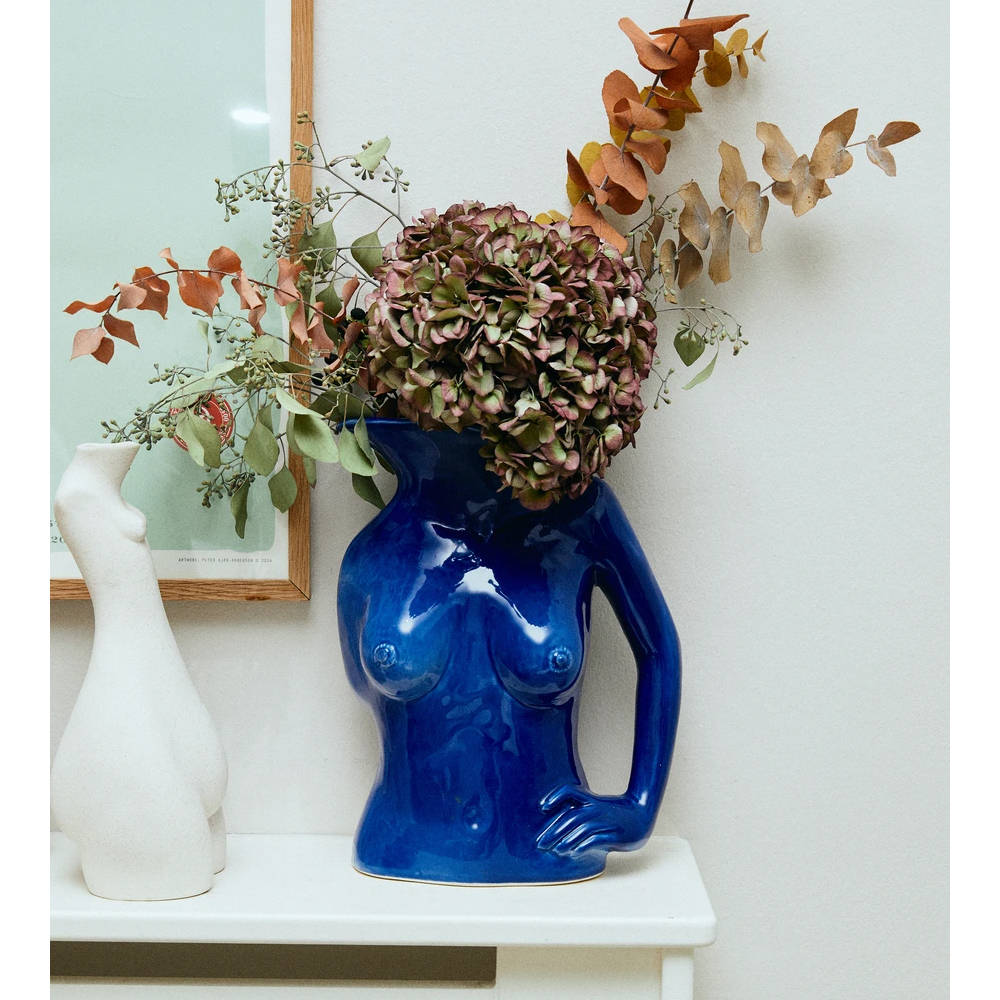 Anissa Kermiche - Jugs Jug Vase Shiny Navy Blue