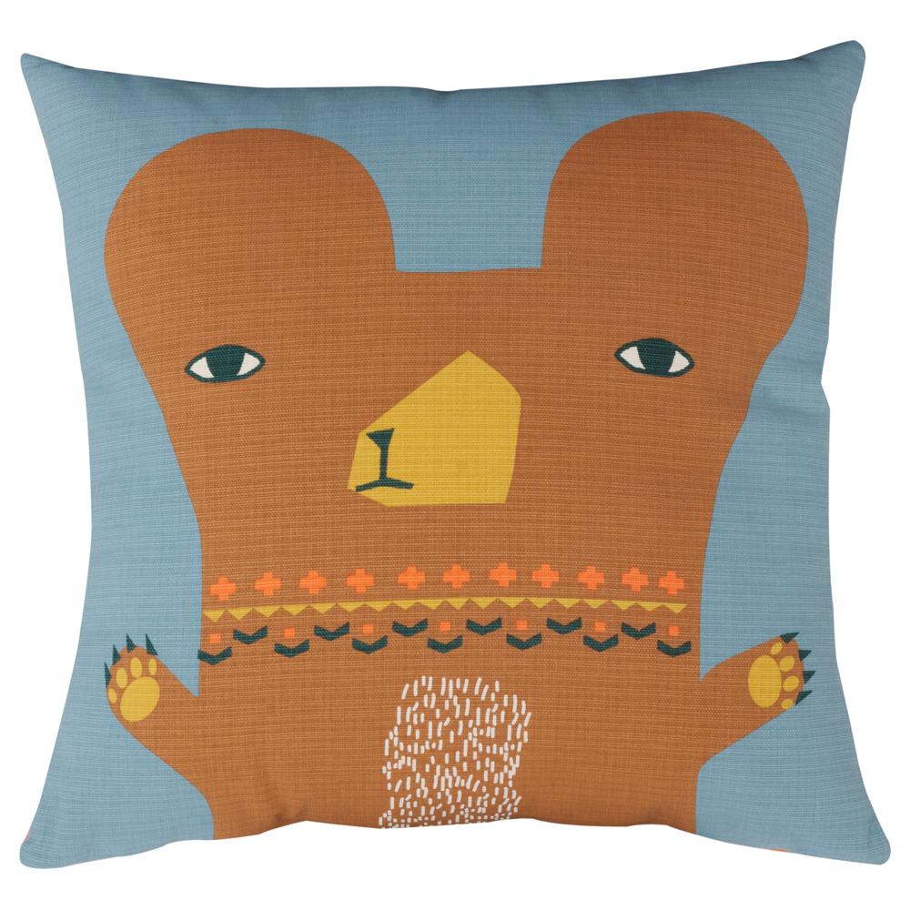 Donna Wilson Bear Cushion Orange 45x45cm Peter S Of Kensington