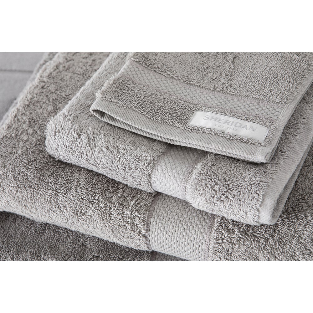 Bath Sheet SHERIDAN Cotton Twist Bath Towel Bath Mat GRAPHITE Hand Towel 