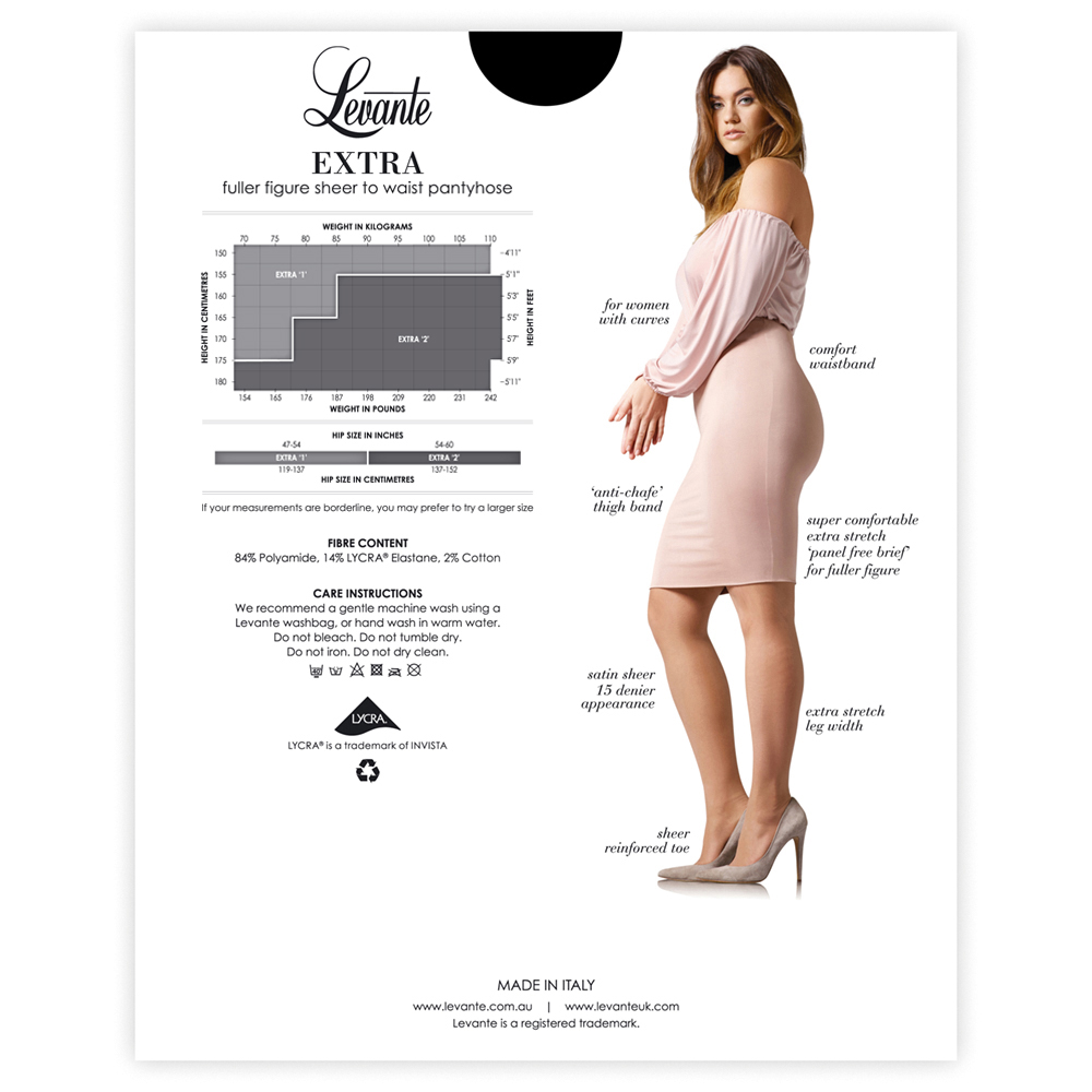 Levante - Extra Sheer To Waist P/Hose 