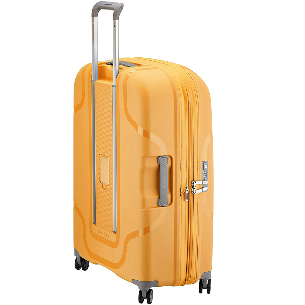 delsey yellow luggage