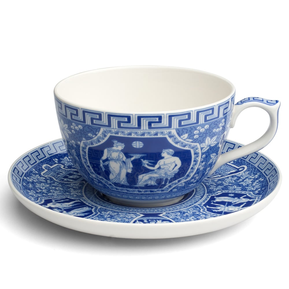 Spode - Blue Room Greek Jumbo Cup & Saucer
