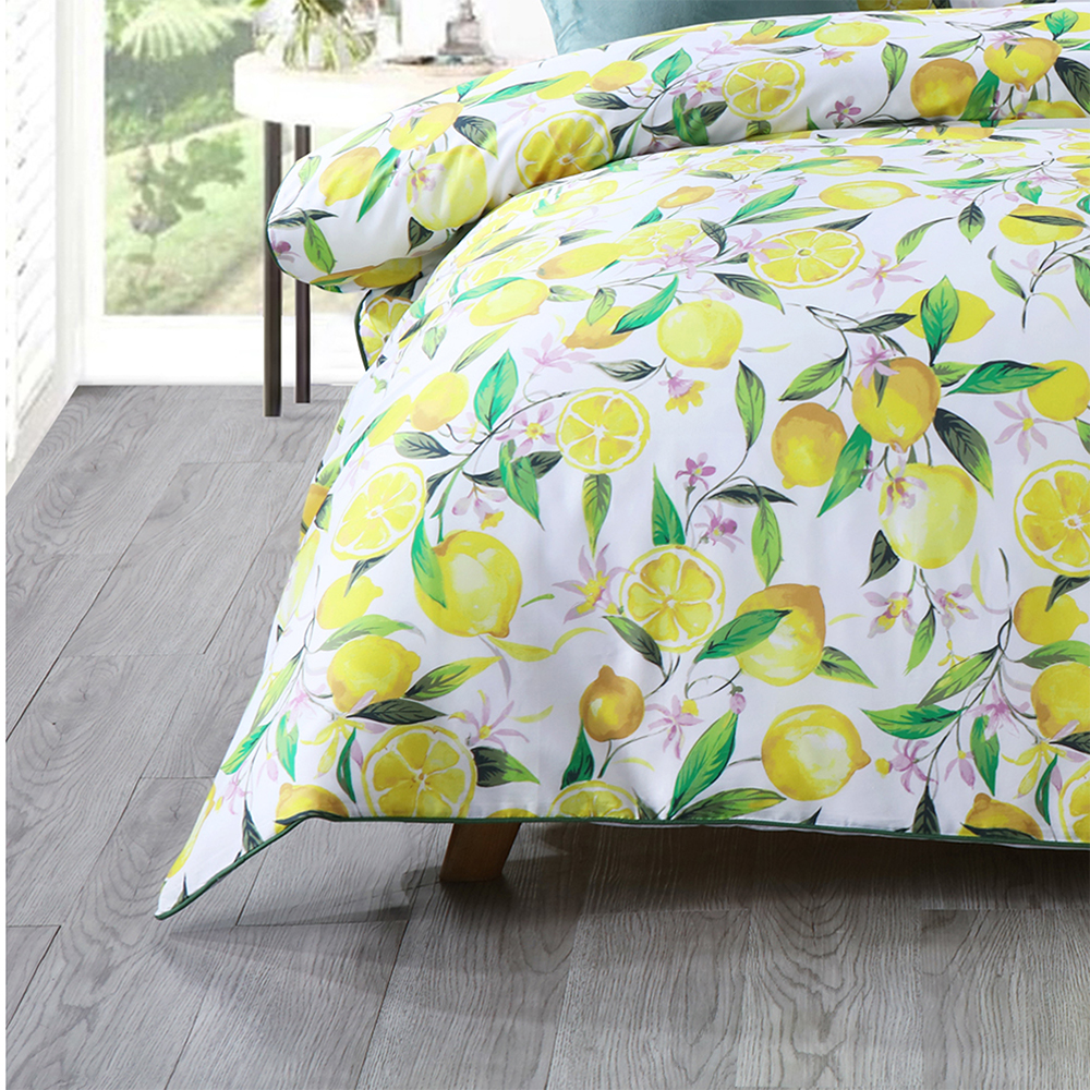 lemon doona cover