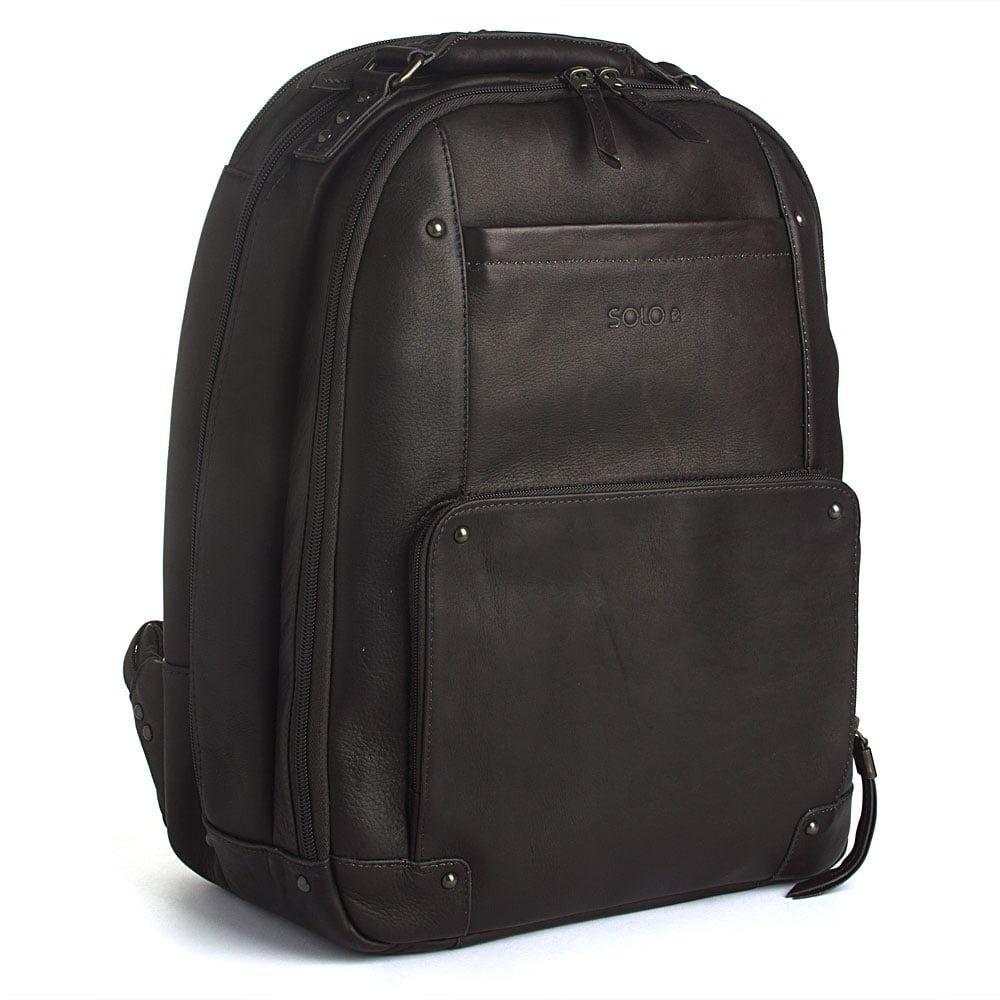 Leather Laptop Backpack