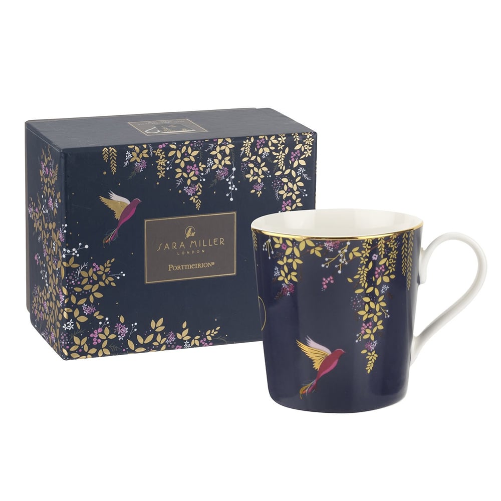 Gift Boxed Portmeirion Sara Miller London Feline Friends Mug 340ml