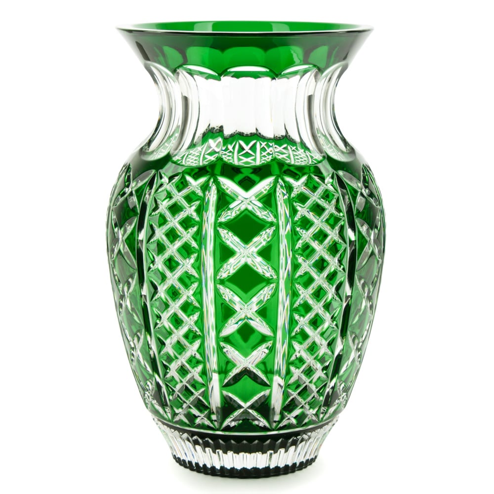 NEW Waterford Vase Fleurology Molly Green Posy Vase 30cm Indoor Outdoor Vases eBay