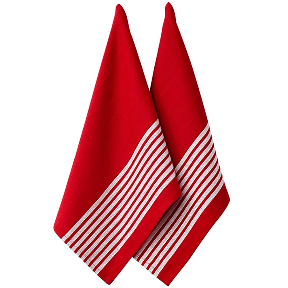 red tea towels