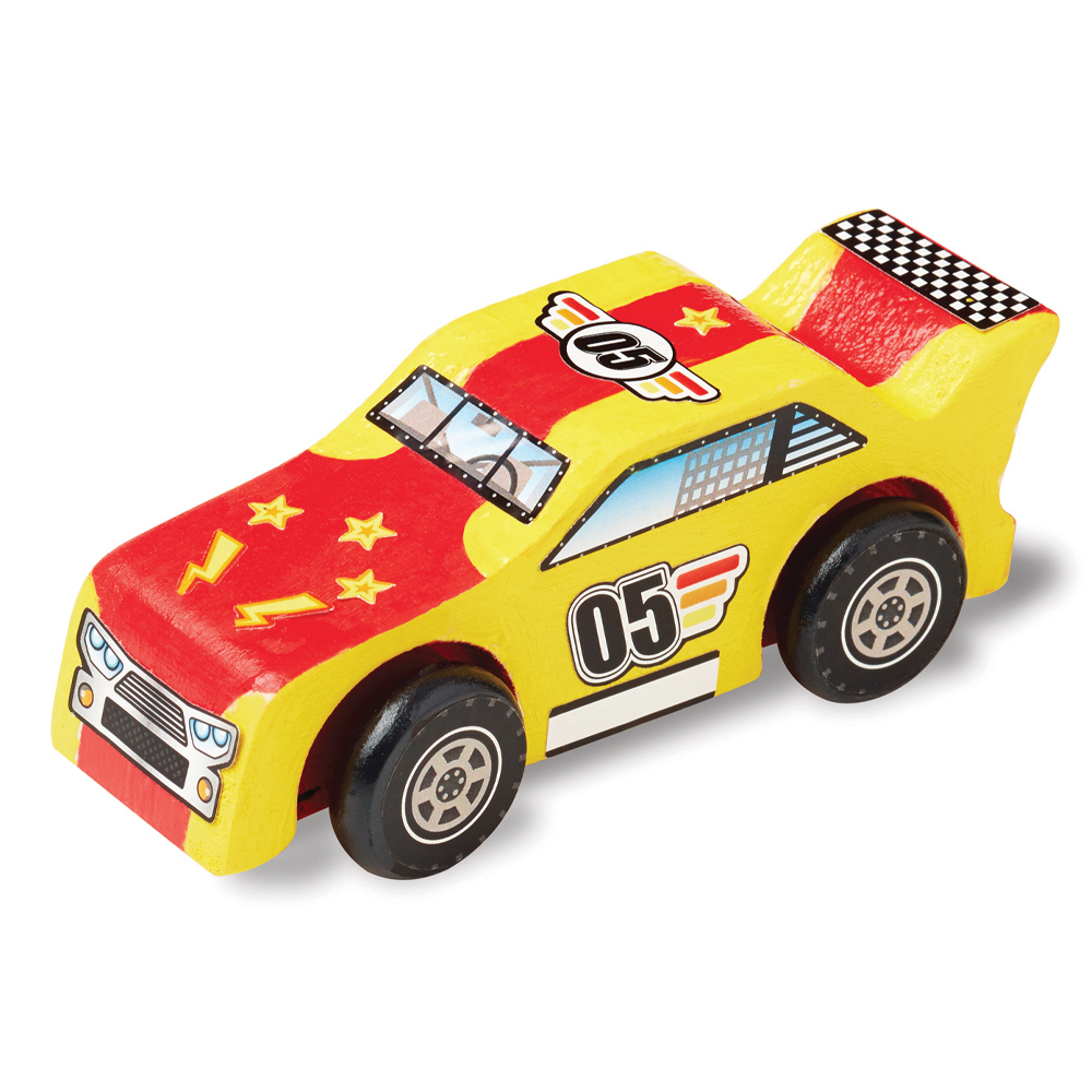 melissa and doug wooden race cars