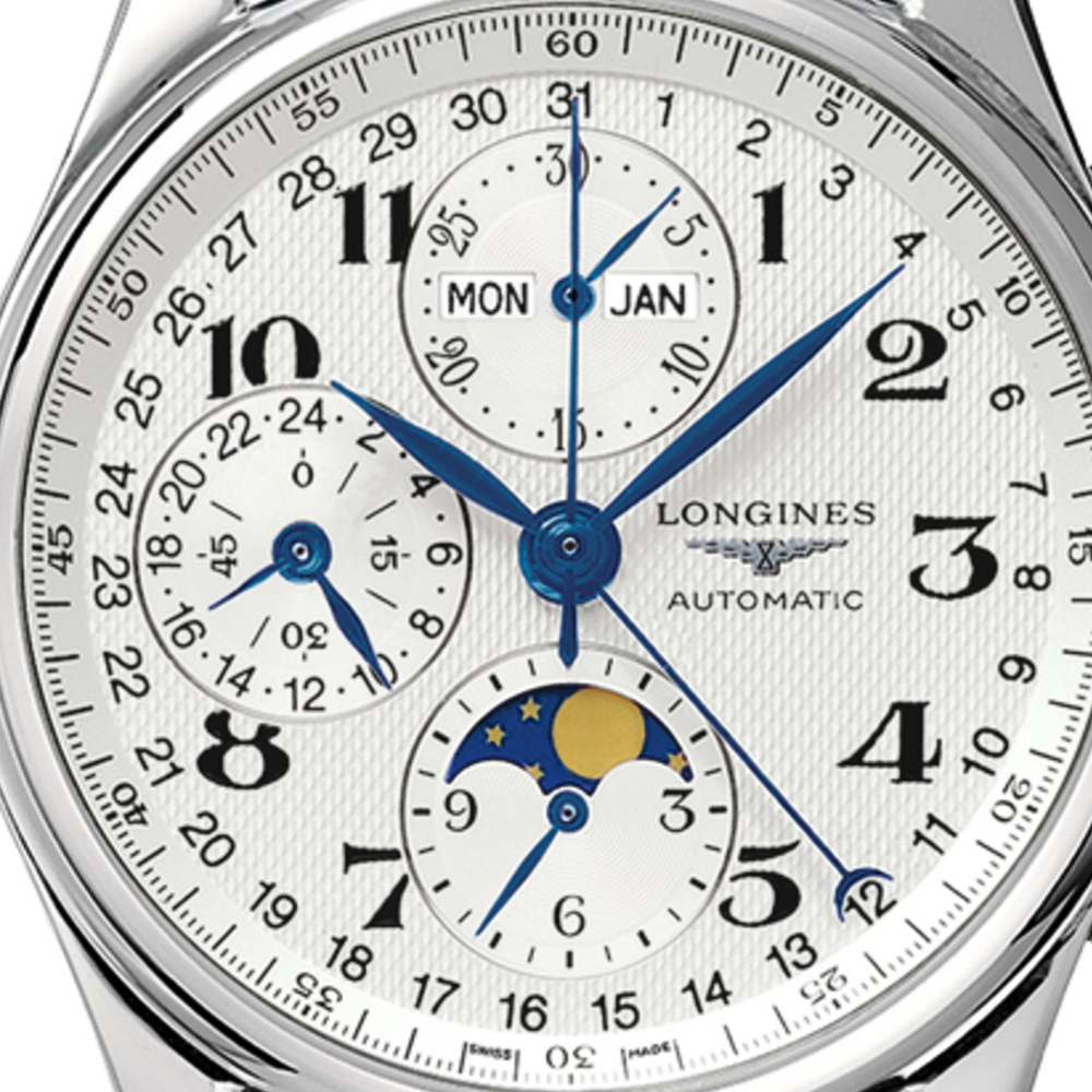 Longines - Master Coll. Moon Phase Brown Strap Chronograph | Peter's of  Kensington