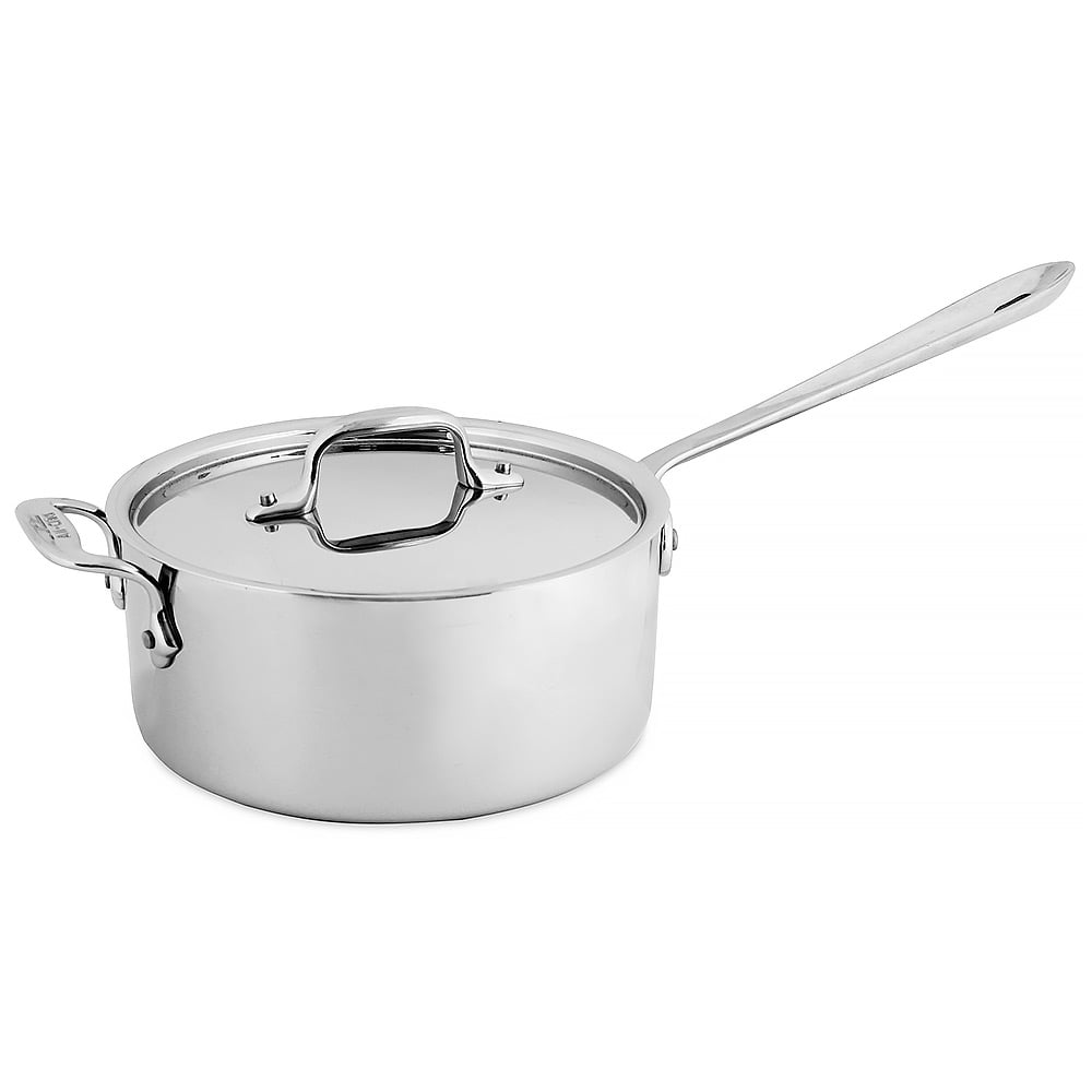 AllClad Stainless Steel Saucepan with Lid 20cm/2.8L Peter's of