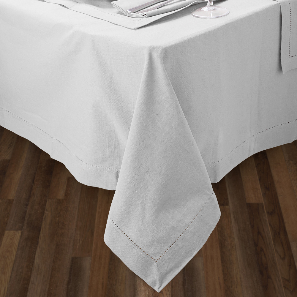 NEW Rans Hemstitch Tablecloth Black 150x230cm 