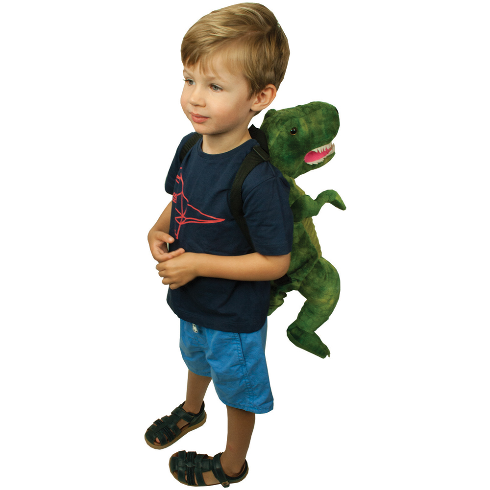 green dinosaur backpack