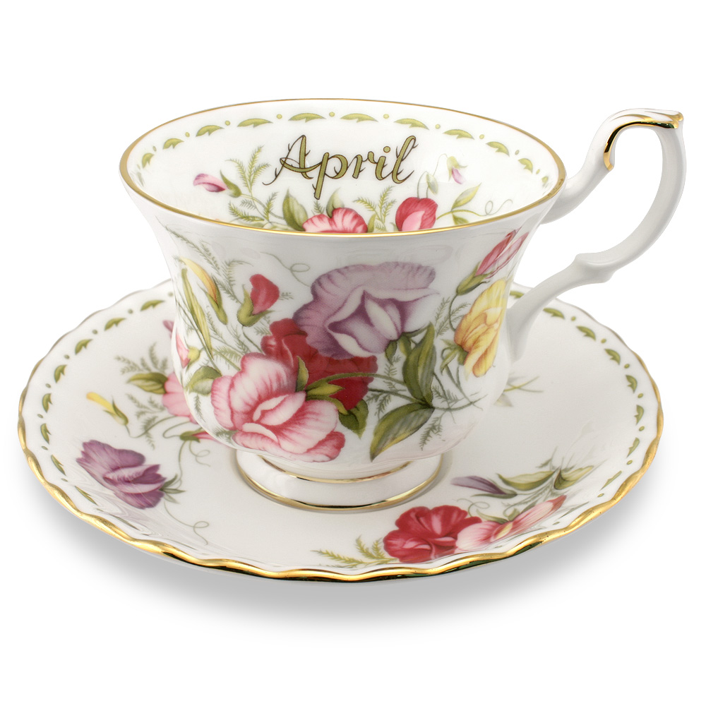 Royal Albert Flower of the Month April Teacup & Saucer