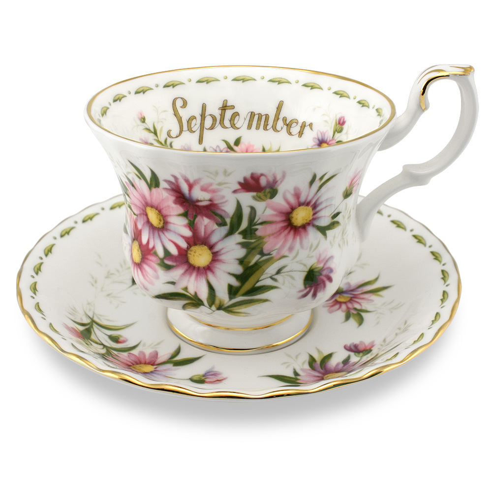 Royal Albert Flower of the Month September Teacup & Saucer