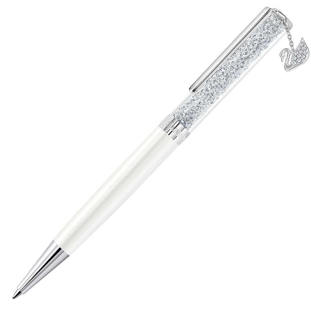 Swarovski - Crystalline Swan Charm Ballpoint Pen White