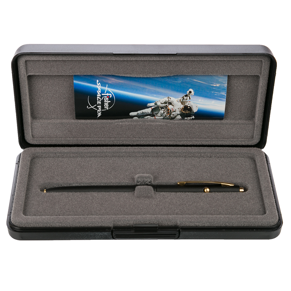 Fisher - Matte Black & Gold Space Shuttle Pen | Peter's of Kensington