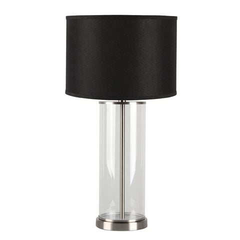 Cafe Lighting Left Bank Table Lamp Nickel & Black - Peter's of Kensington