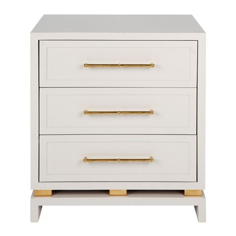 Cafe Lighting Pearl Bedside Table Large Grey - Peter's of Kensington