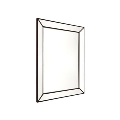 Cafe Lighting - Zeta Wall Mirror Large Black