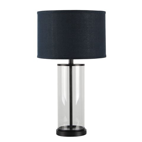 Cafe Lighting Left Bank Table Lamp Black & Navy - Peter's of Kensington