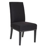 Cafe Lighting - Bentley Dining Chair Linen Black