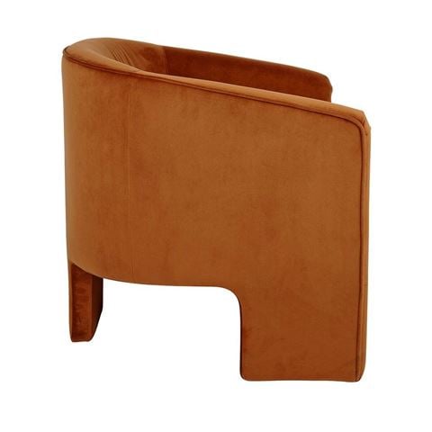 Cafe Lighting - Kylie Occasional Chair Caramel Velvet