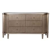 Cafe Lighting - Arielle 6 Drawer Chest Antique Gold