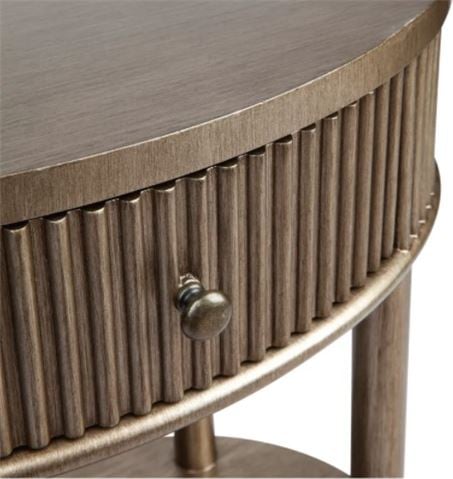 Cafe Lighting - Arielle Bedside Table Small Antique Gold
