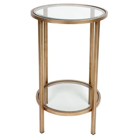Cafe Lighting Cocktail Glass Petite Side Table Antique Gold - Peter's of Kensington