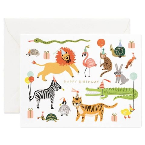 Rifle Paper Co - Party Animals Birthday Card