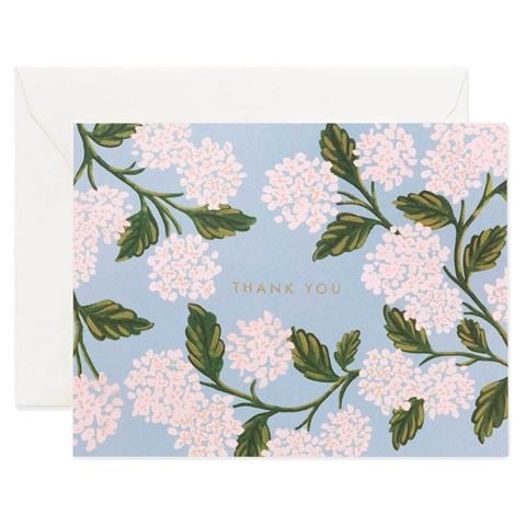 Rifle Paper Co - Hydrangea, Thank You Card