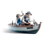 Lladro - Fishing With Gramps Figurine