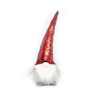 Coastal Home - Christmas Gala Bobbing Gnome w/Red Sequin Hat