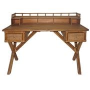 OneWorld - Cayman Rattan Desk with Two Drawers