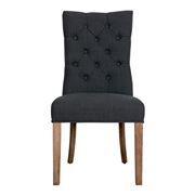 OneWorld - Charcoal Linen Dining Chair
