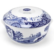 Spode - Blue Italian Round Casserole Dish with Lid