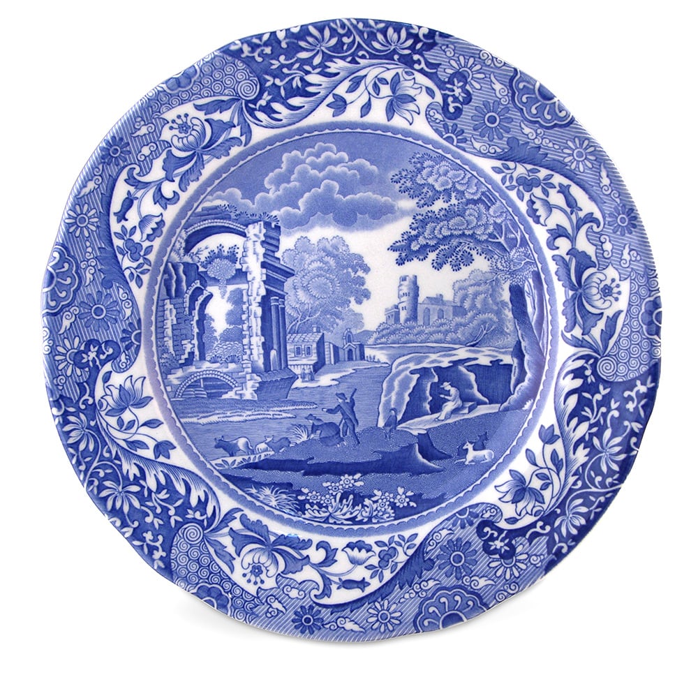 Spode Blue Italian Bread & Butter Plate Set 4pce Peter's of Kensington