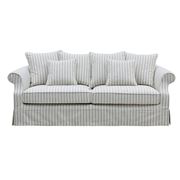 OneWorld - Avalon Stone Stripe 3 Seat Sofa Cover