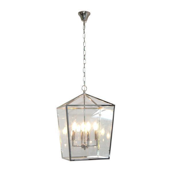 Glass cube deals pendant light