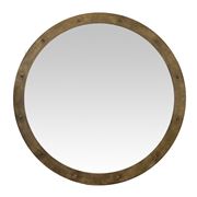OneWorld - Halcyon Brushed Gold Round Mirror