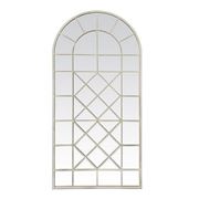 OneWorld - Chelsea Large Iron Arch Mirror White