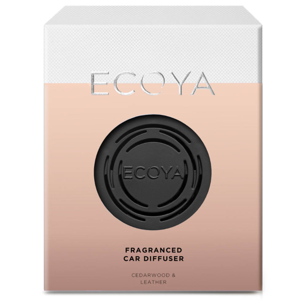 Ecoya Car Diffuser Cedarwood & Leather Peter's of Kensington