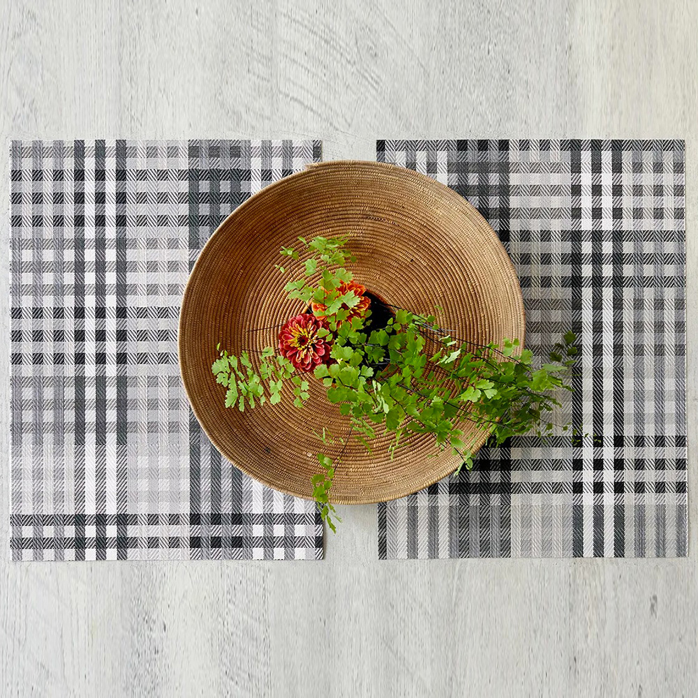 Chilewich Rhythm Placemat Vanilla 48x36cm Peter's of Kensington