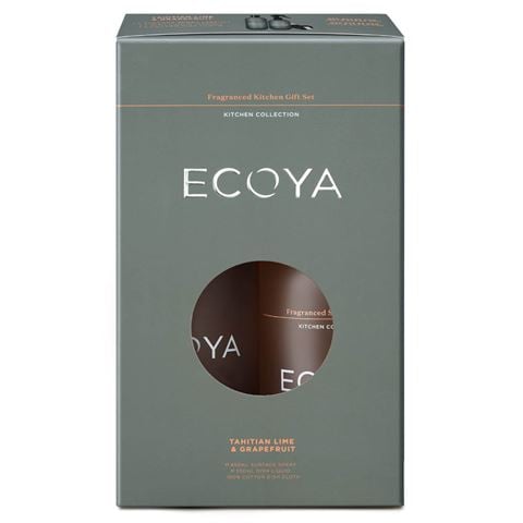 Ecoya - Kitchen Gift Set Tahitian Lime & Grapefruit 3pce