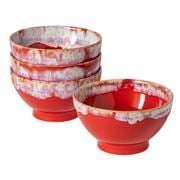 Costa Nova - Latte Bowl Red Set 4pce 15cm