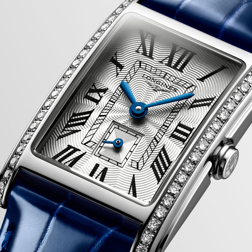 Longines - DolceVita Silver Dial Blue Strap Watch 32x20.8mm | Peter's ...