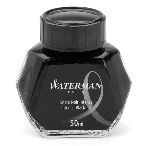 Waterman - Ink Bottle 50ml Intense Black | Peter's of Kensington